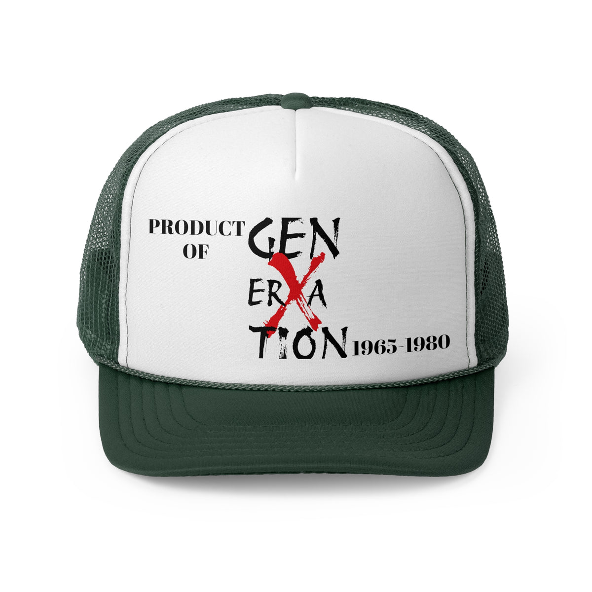 "Product of Generation X" Trucker Caps