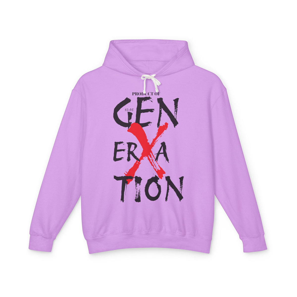 "Property of Generation X" Unisex Lightweight Hooded Sweatshirt