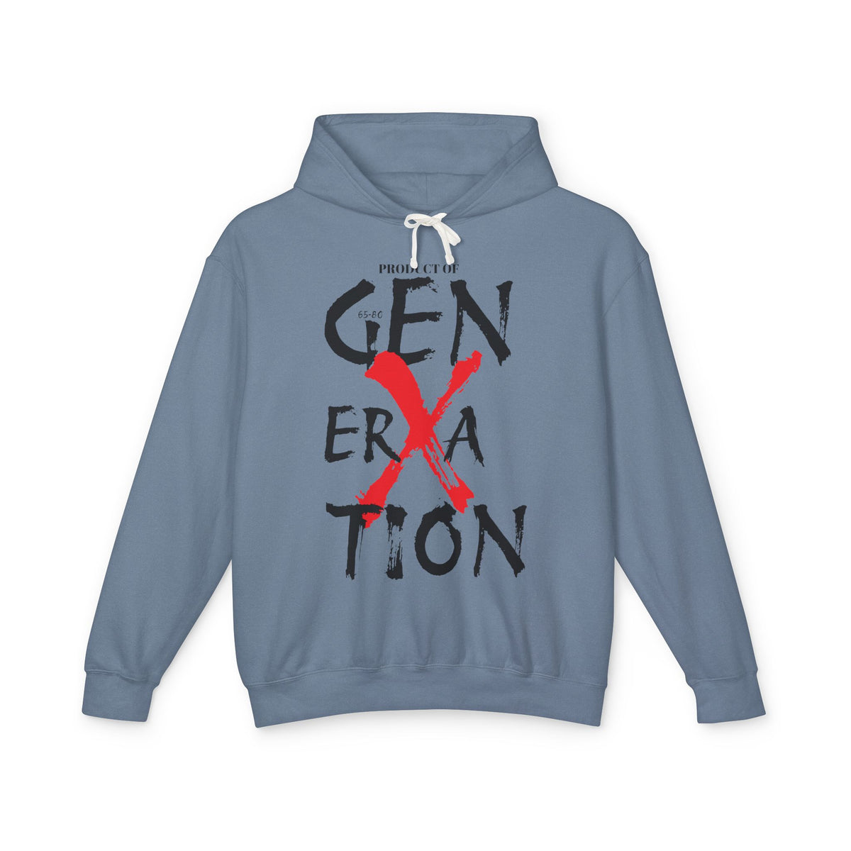 "Property of Generation X" Unisex Lightweight Hooded Sweatshirt