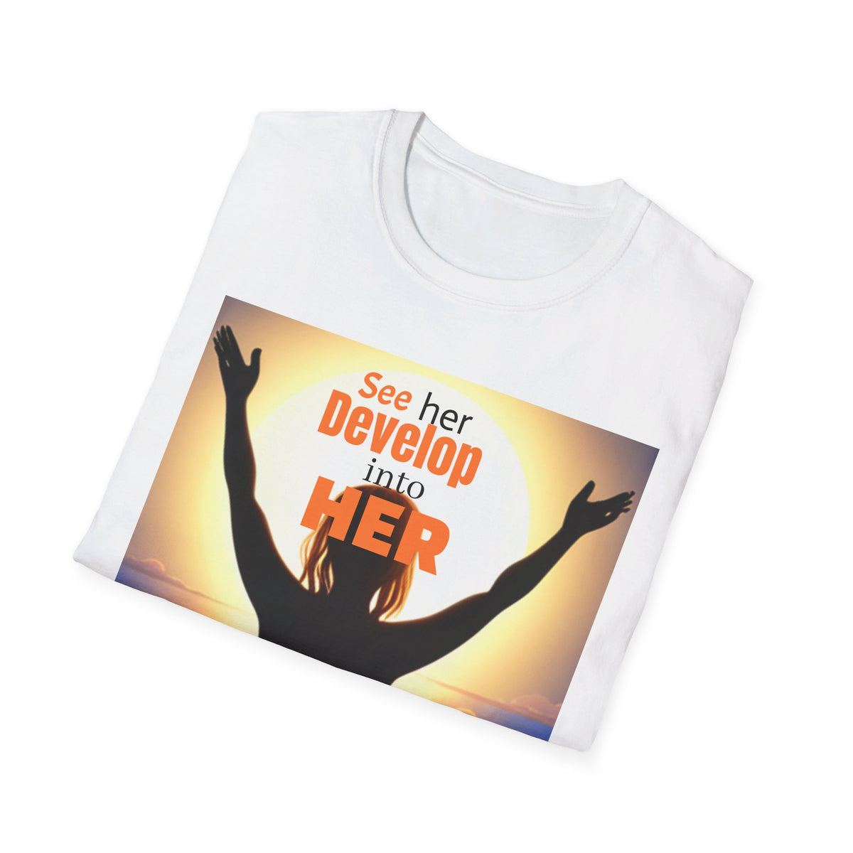 "BECOMING HER" Unisex Softstyle T-Shirt
