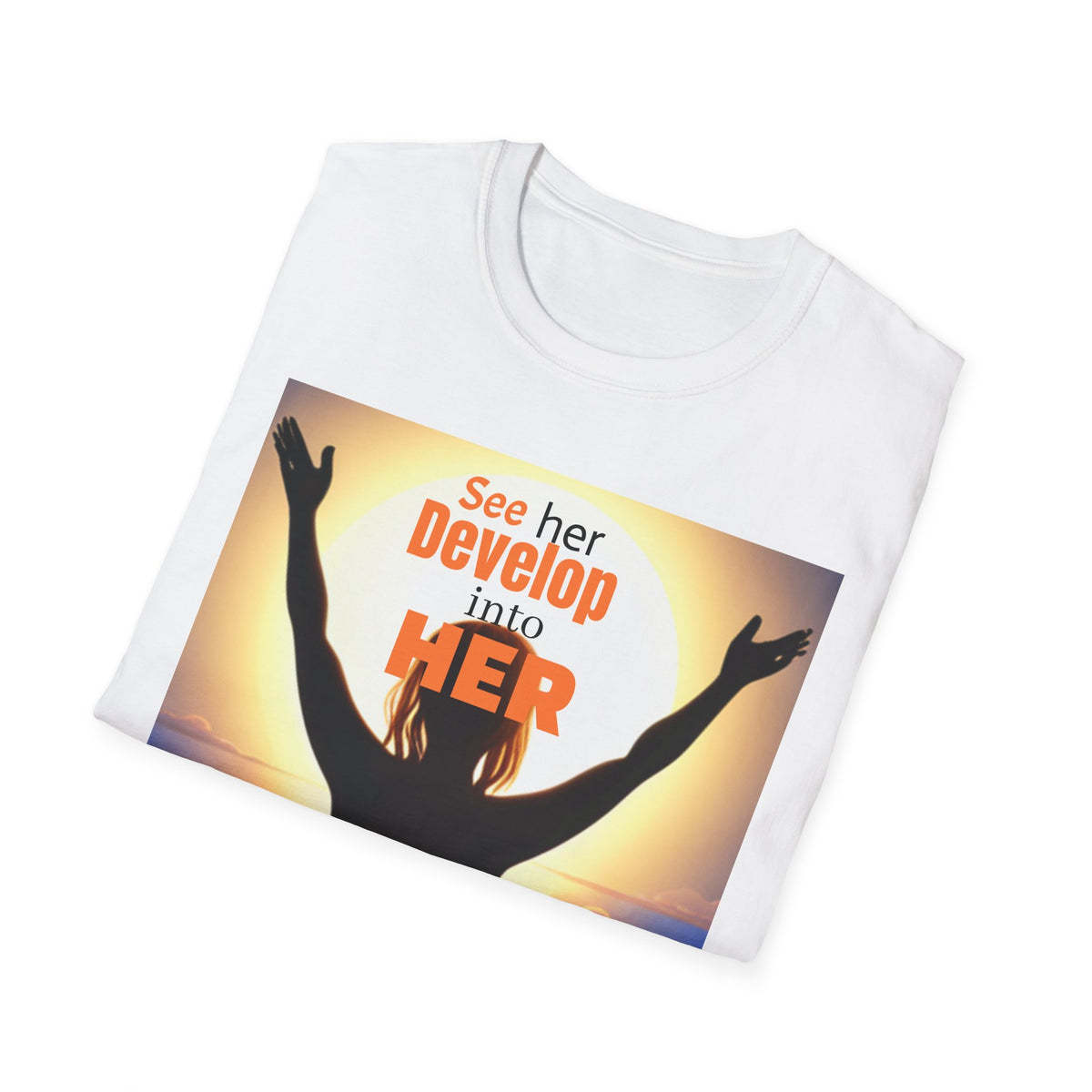 "BECOMING HER" Unisex Softstyle T-Shirt