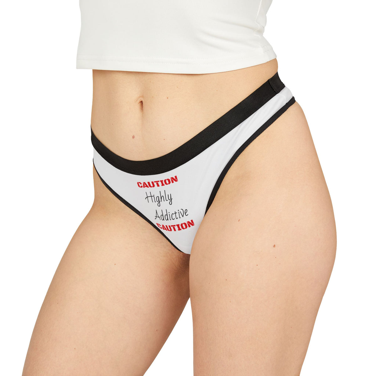 "Highly Addictive" Women's Thongs (AOP)