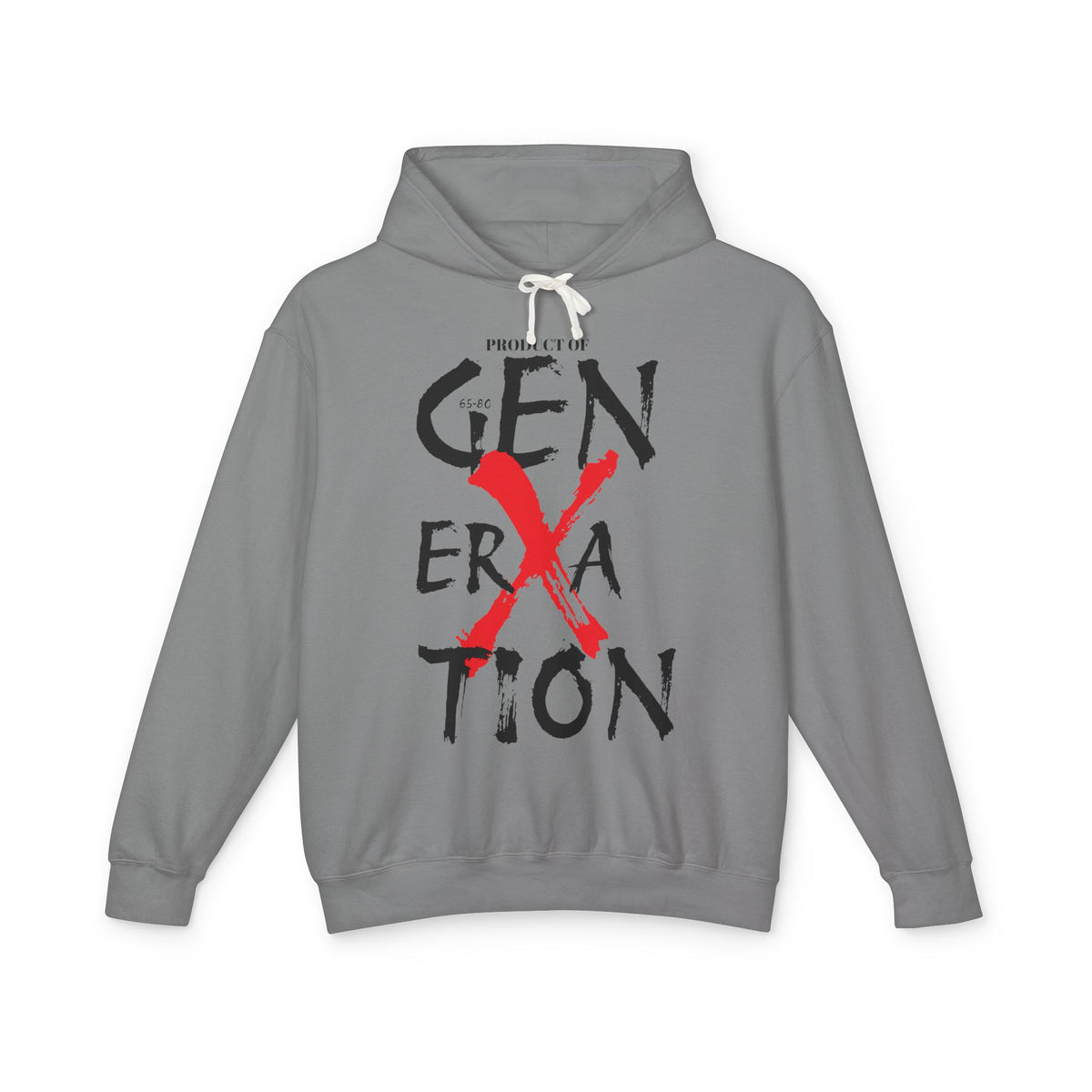 "Property of Generation X" Unisex Lightweight Hooded Sweatshirt