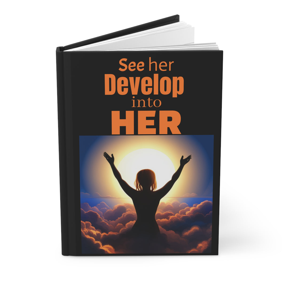 "BECOMING HER" Hardcover Journal Matte