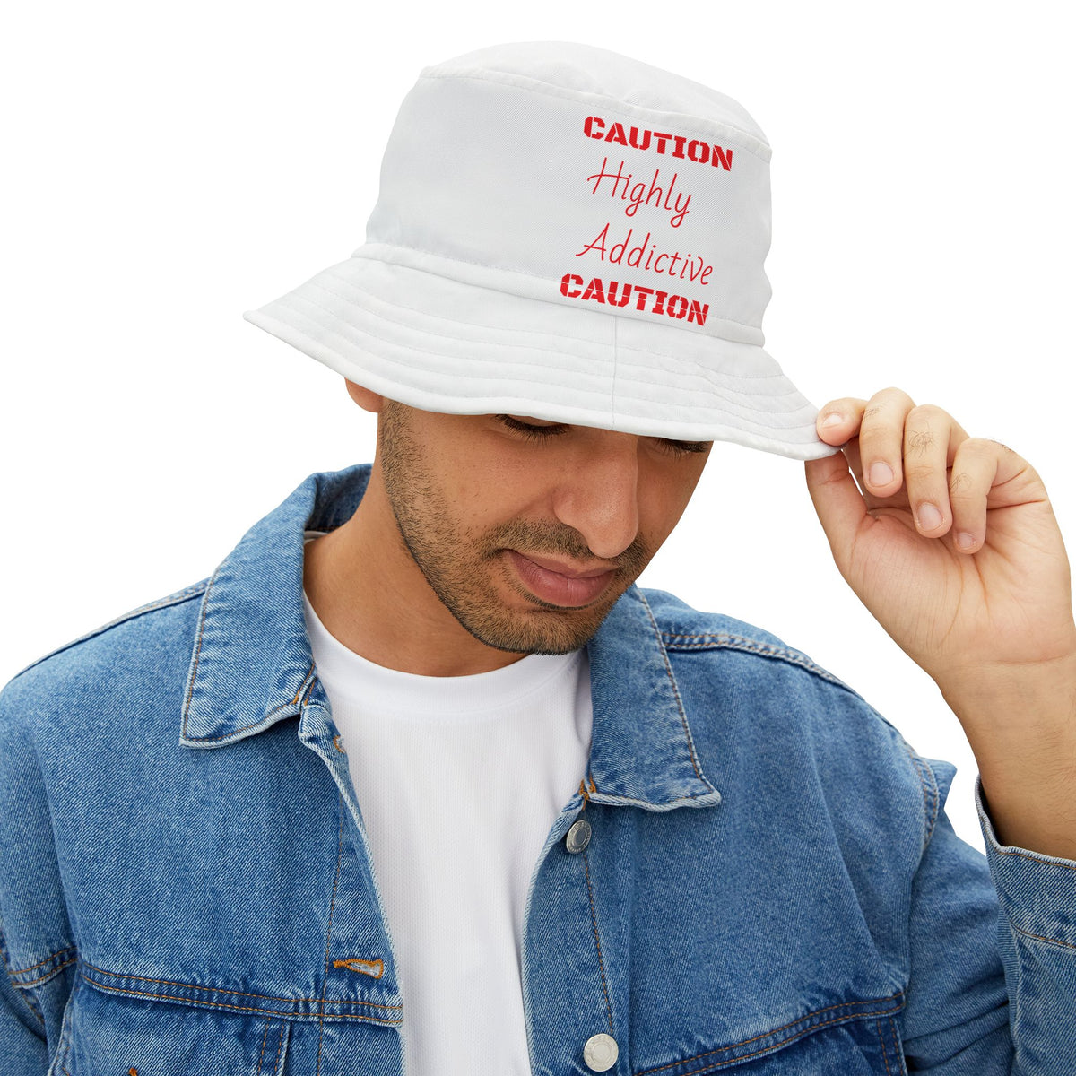 "Highly Addictive" Bucket Hat (AOP)