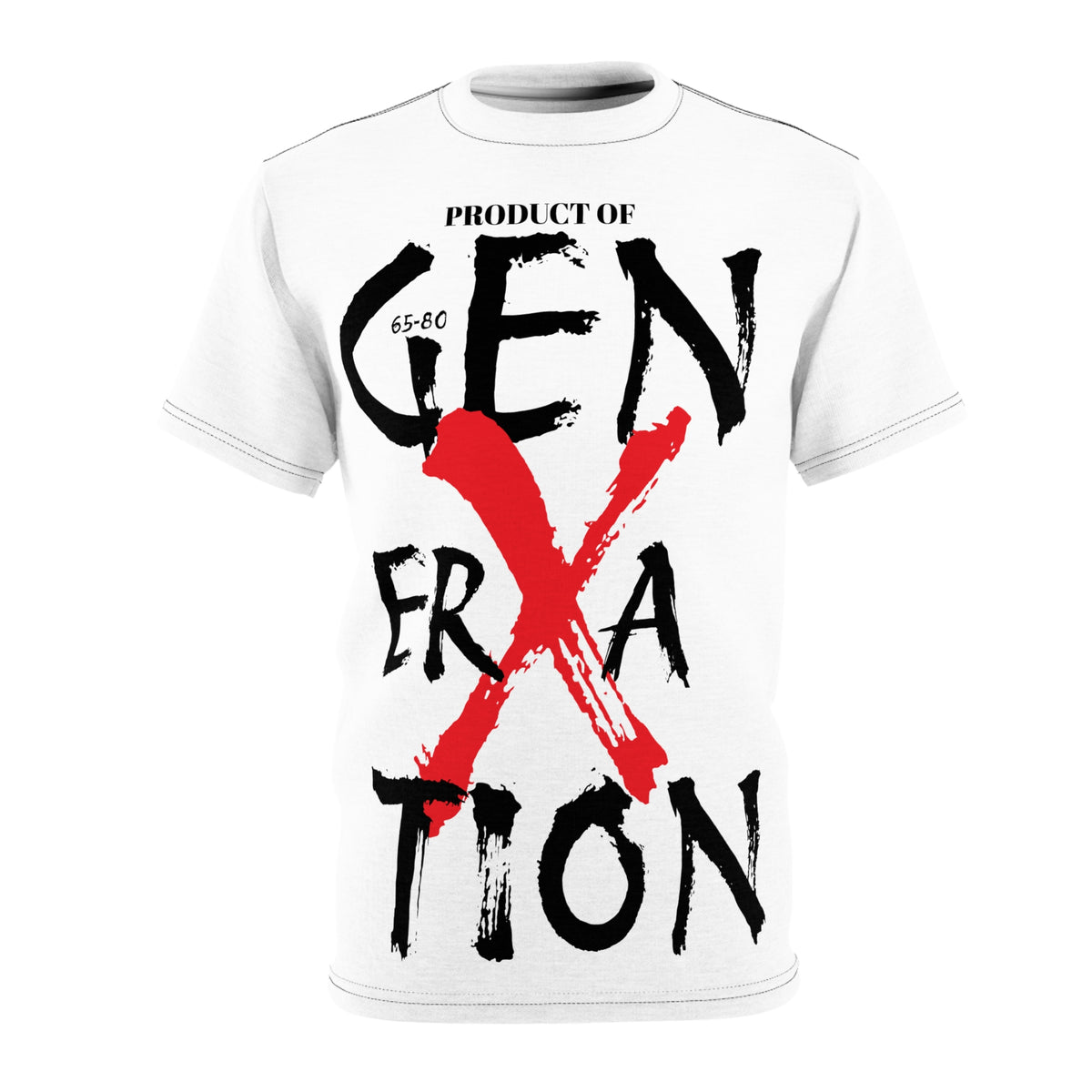 "Property of Generation X" Unisex Cut & Sew Tee (AOP)