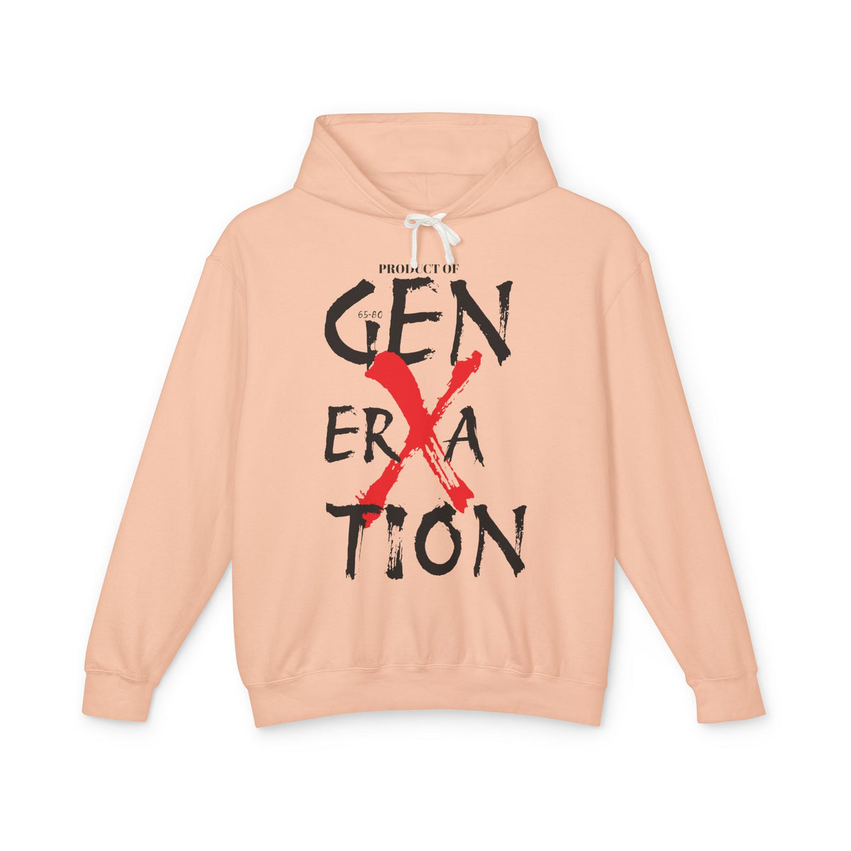 "Property of Generation X" Unisex Lightweight Hooded Sweatshirt