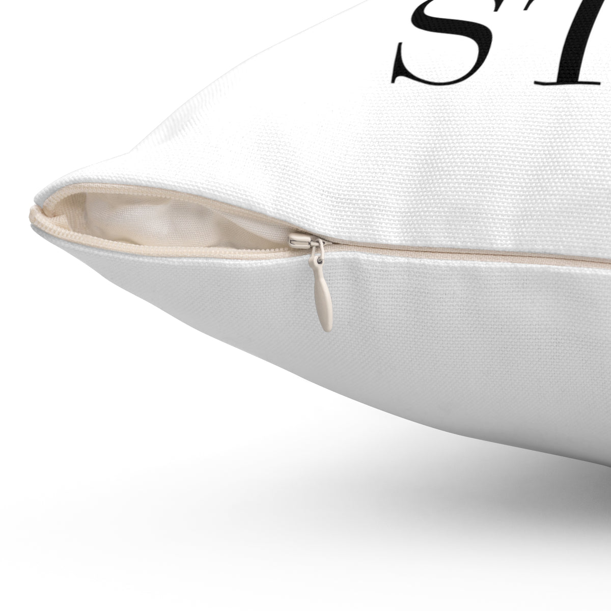 "T.H.D.S." Spun Polyester Square Pillow