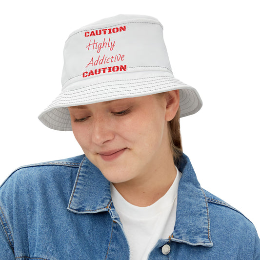 "Highly Addictive" Bucket Hat (AOP)