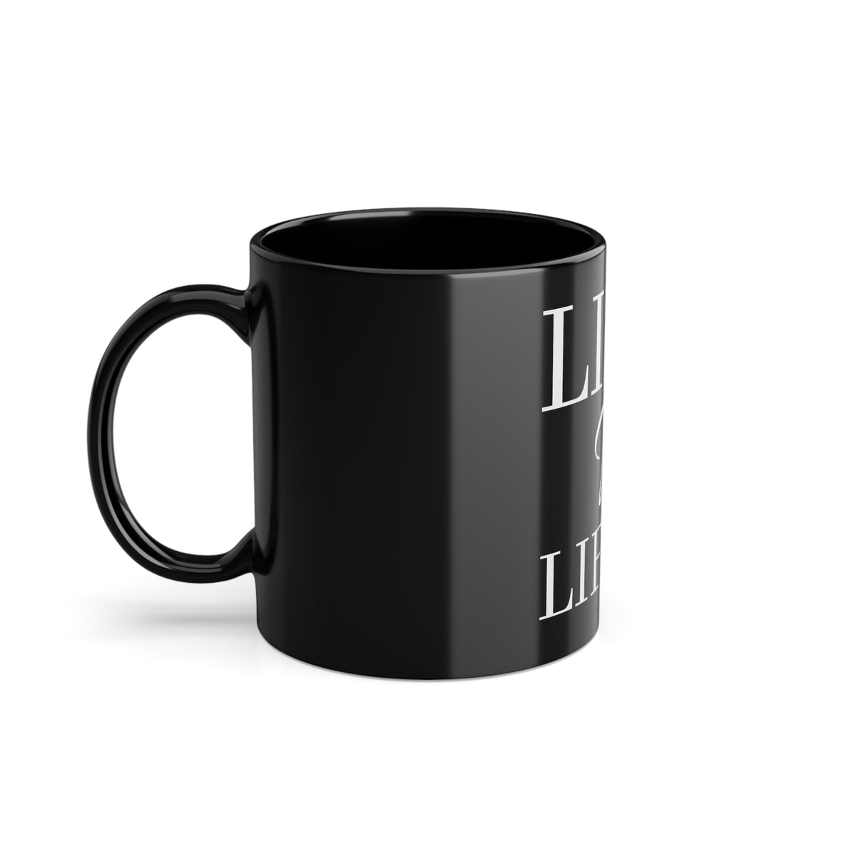 LIFE B LIFE'N Black Coffee Cup, 11oz