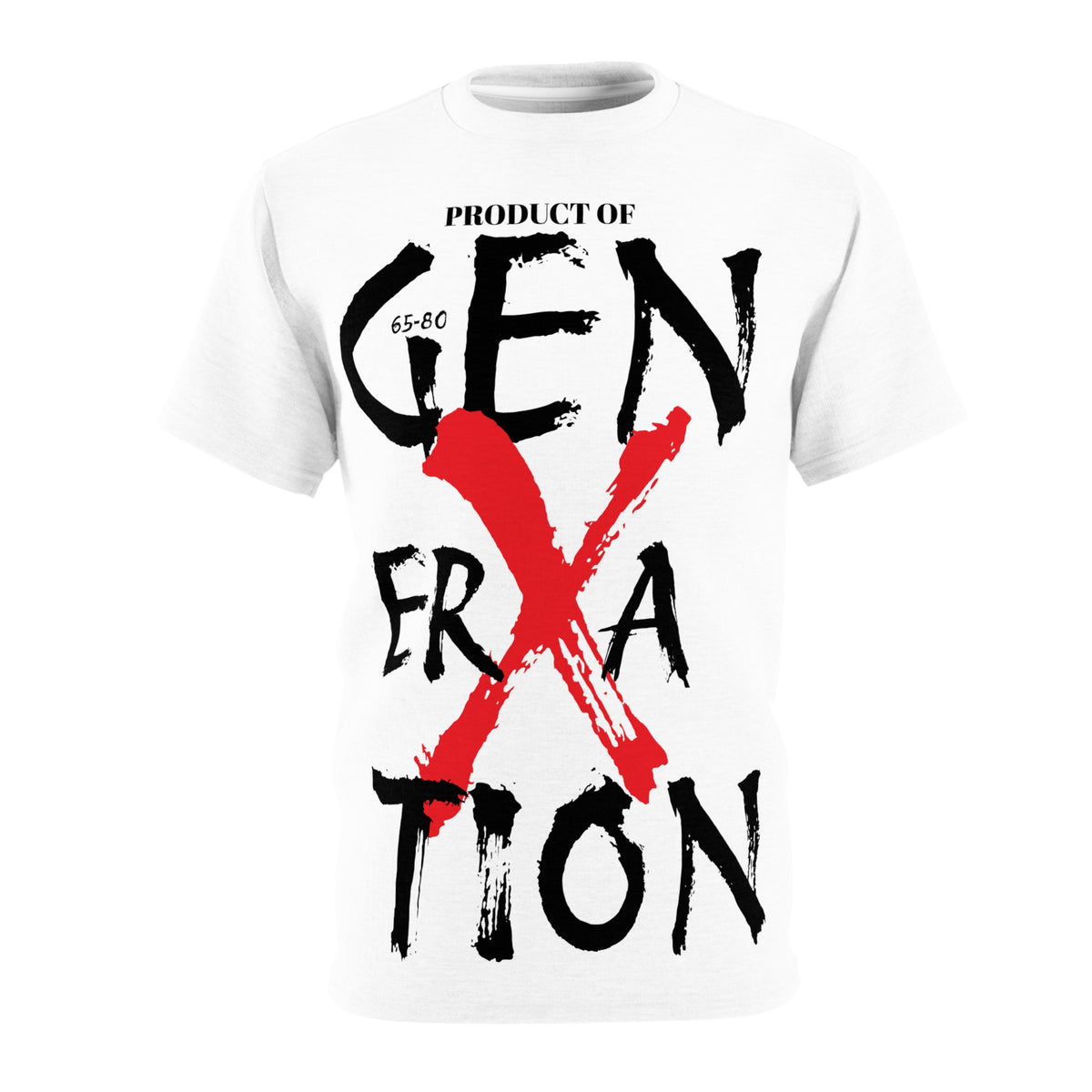 "Property of Generation X" Unisex Cut & Sew Tee (AOP)