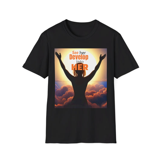 "BECOMING HER" Unisex Softstyle T-Shirt
