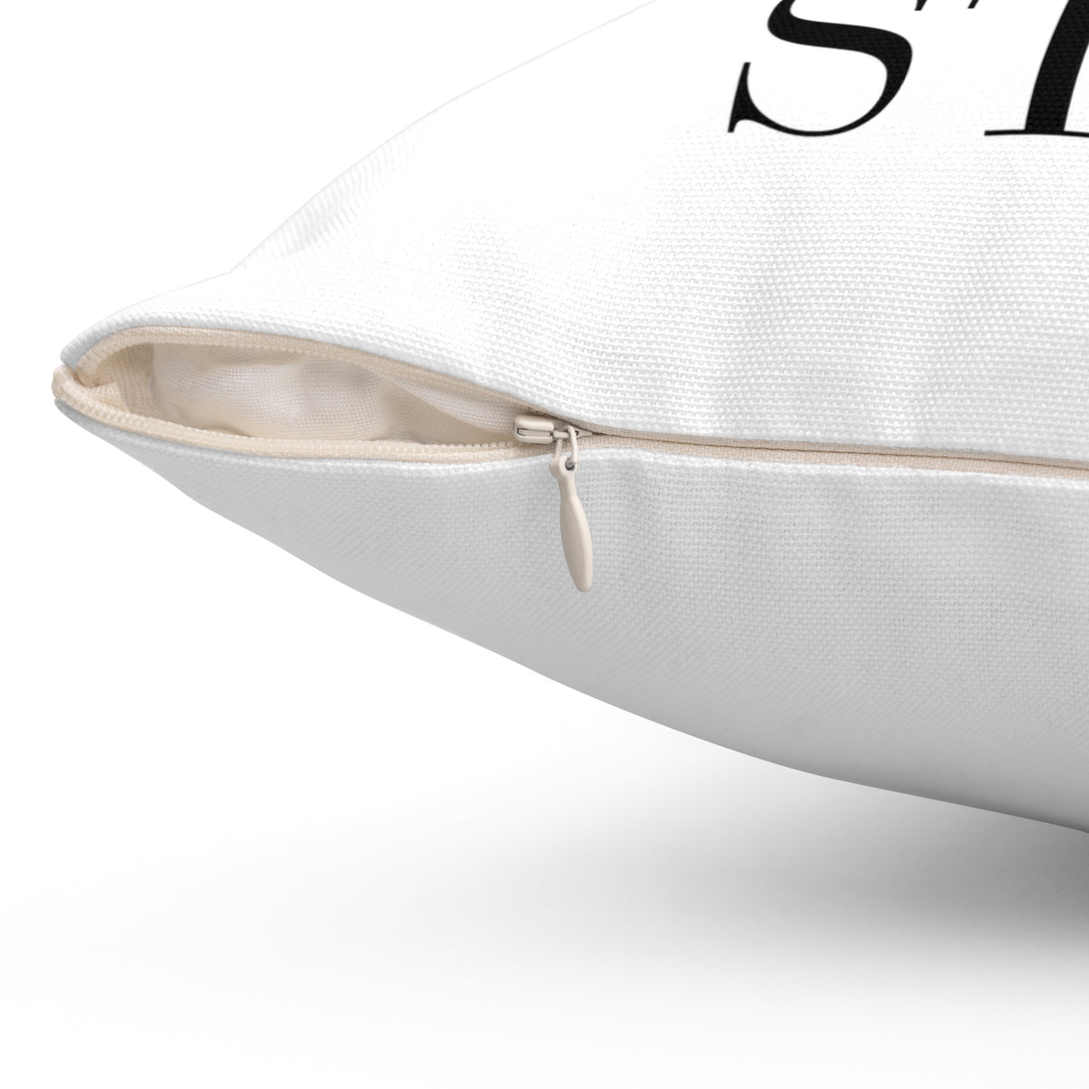 "T.H.D.S." Spun Polyester Square Pillow
