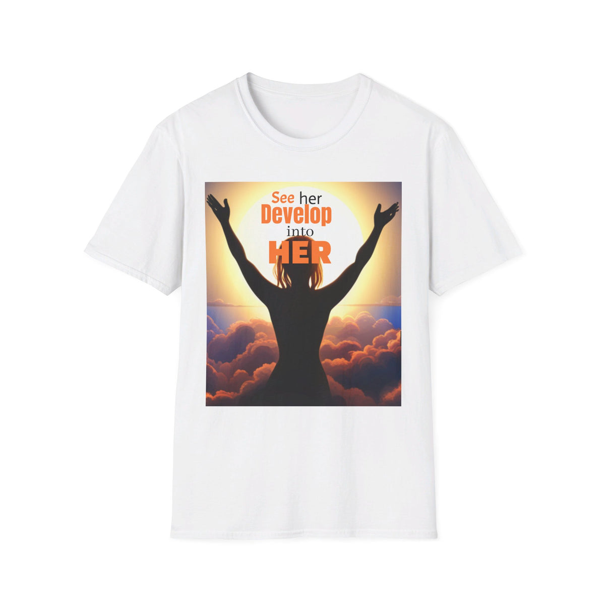 "BECOMING HER" Unisex Softstyle T-Shirt