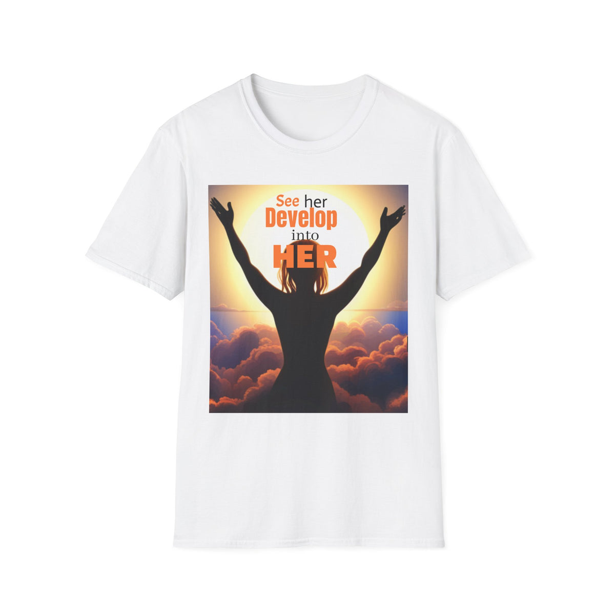 "BECOMING HER" Unisex Softstyle T-Shirt