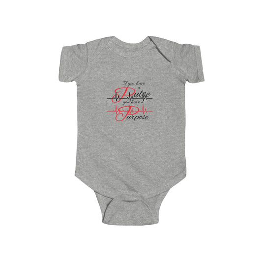 "Purpose" Infant Fine Jersey Bodysuit