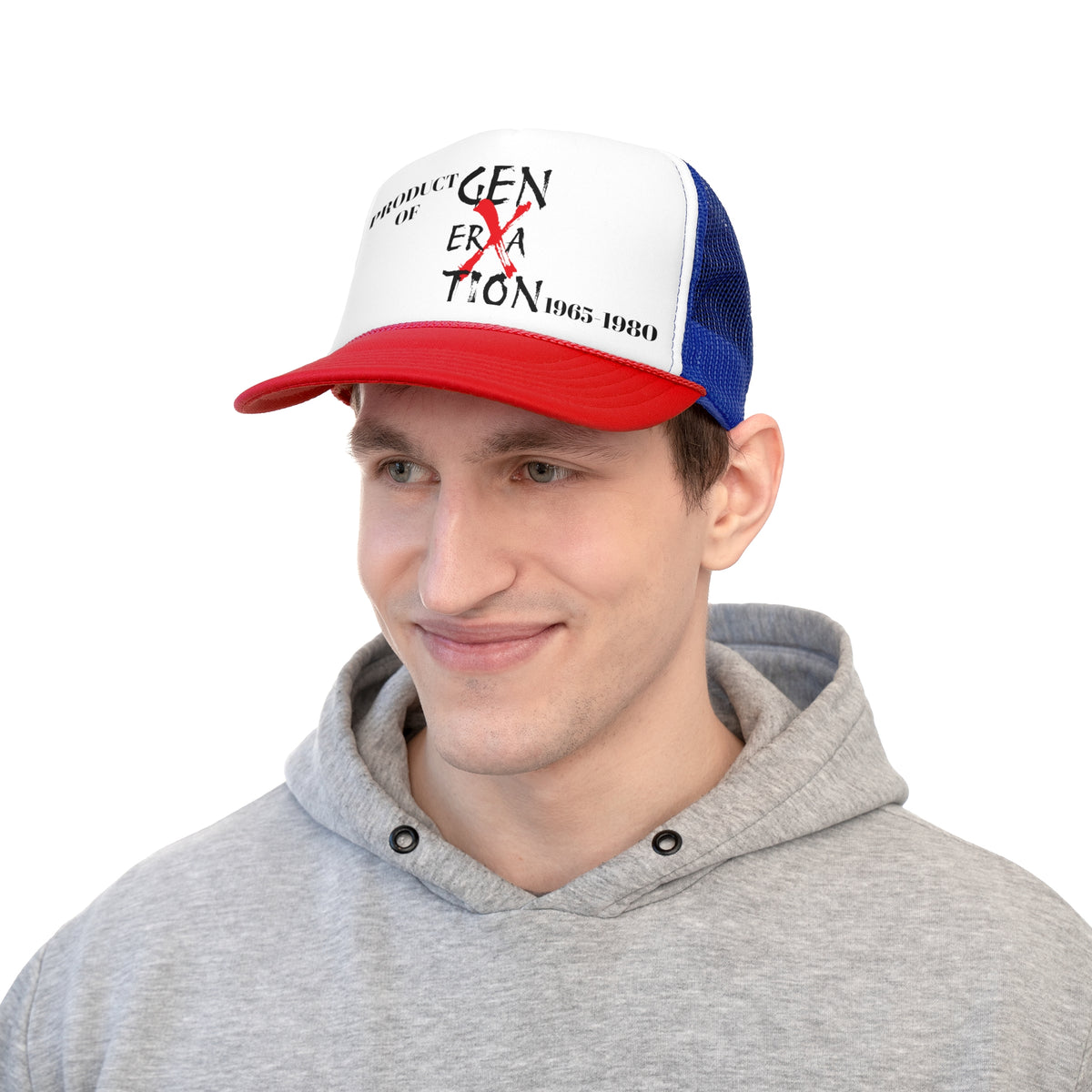 "Product of Generation X" Trucker Caps