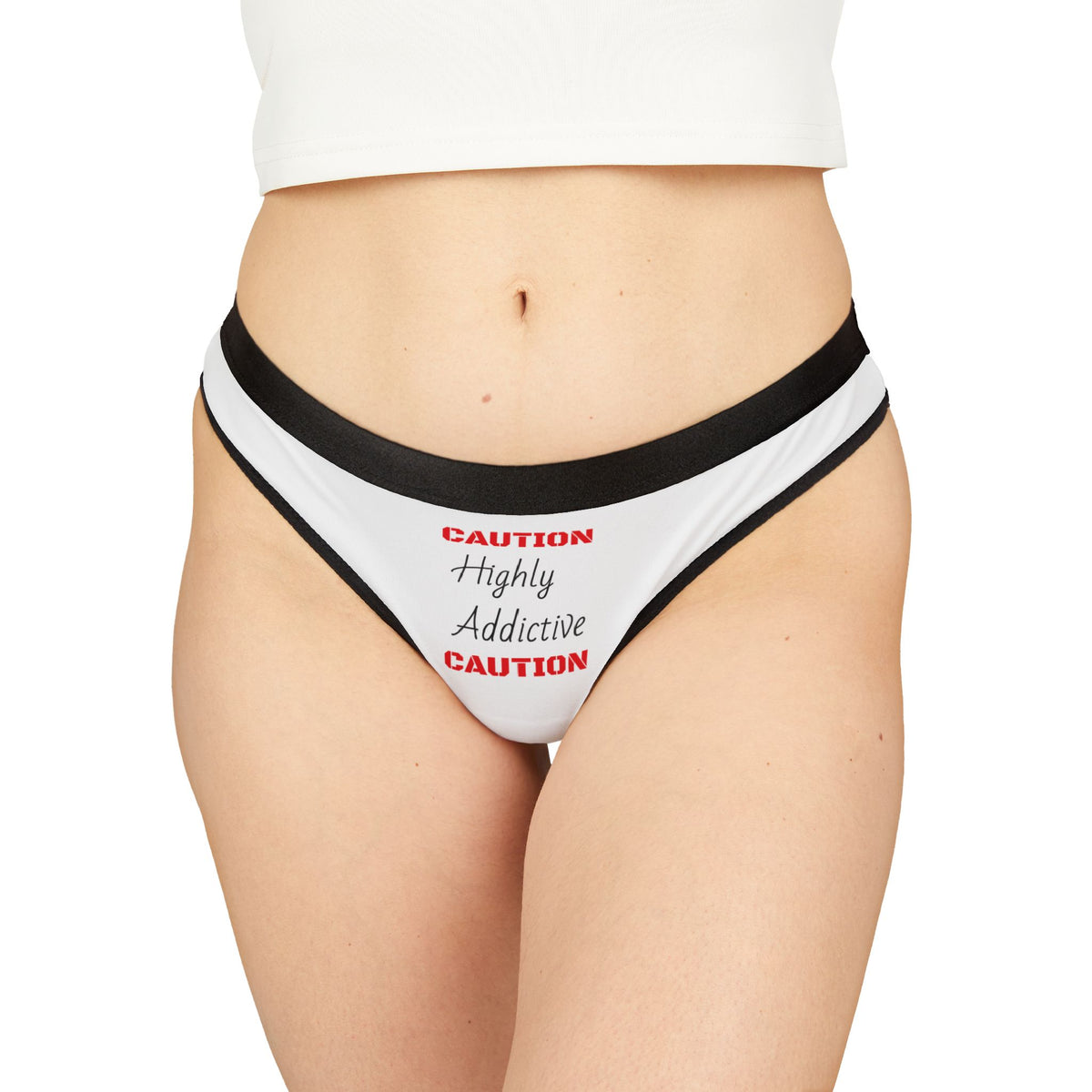"Highly Addictive" Women's Thongs (AOP)