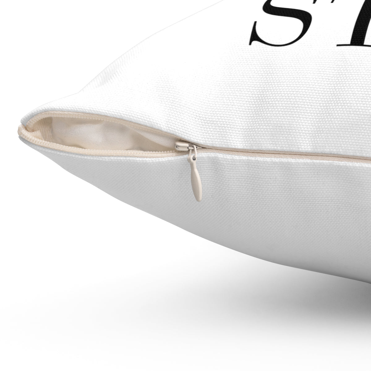 "T.H.D.S." Spun Polyester Square Pillow